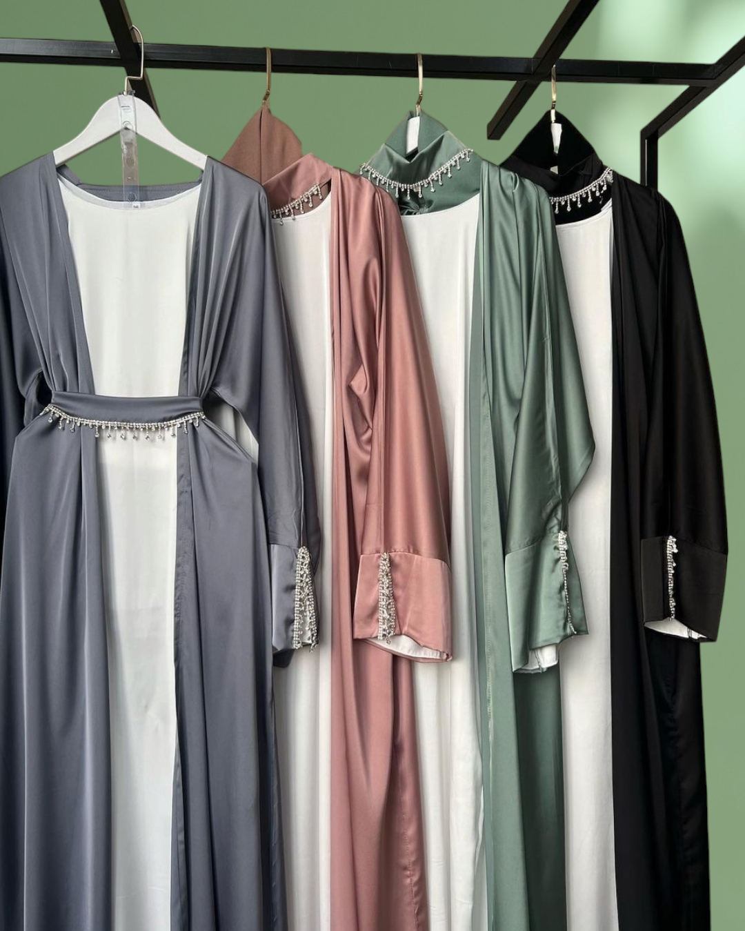 Shop in Style: Explore Satan Furasha's Exclusive New Collection of Abayas with Inside Belt